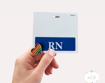 Rainbow Heart Pin | Pride Rainbow Flag Pin, Pride Badge Pin, LGBTQ pin, LGBTQ Ally Pin, Pride Pin, Hat Pin, Enamel Pin, Badge Pin, Rainbow