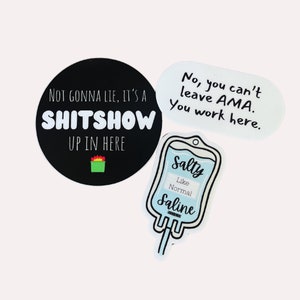 Snarky Nurse Bundle | Nurse Sticker,Funny Nurse Sticker, Stickers for Nurses, Gift for Nurse, Nursing Student Sticker, ICU Nurse Sticker