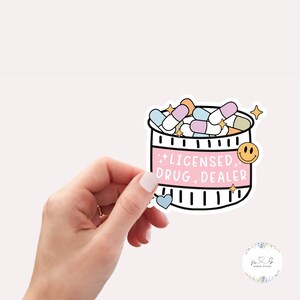 Funny Nurse Sticker, Gift for Nurse, Laptop Decal, Prescription Sticker, Nurse Inspired Sticker, Pharmacy Inspired Sticker, Nurse Decal