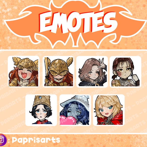 EMOTES [TWITCH & DISCORD] - Elden Ring - Malenia, Ranni, Roderika, Millicent, Melina, Rennala