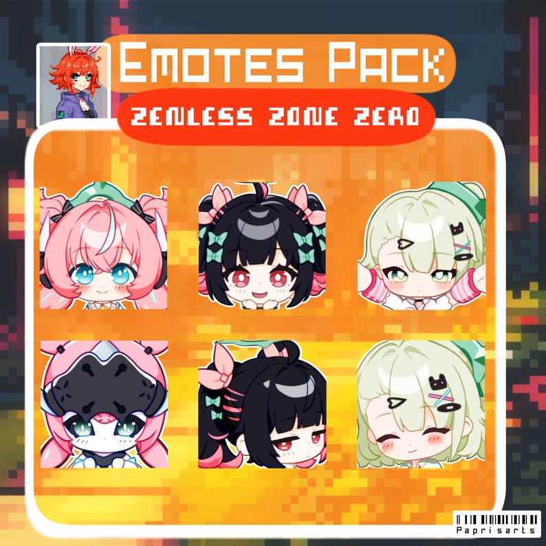 EMOTES [TWITCH & DISCORD] - Zenless Zone Zero - Angels of Delusion - Etsy