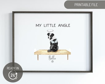 Personalized Dog Memorial Gift, Dog Lover Gift, Dog Mom, Pet Loss Gift, New Pet Parents Gift, Pet Dog Wall Art, Custom Dog Portrait, Pet Art