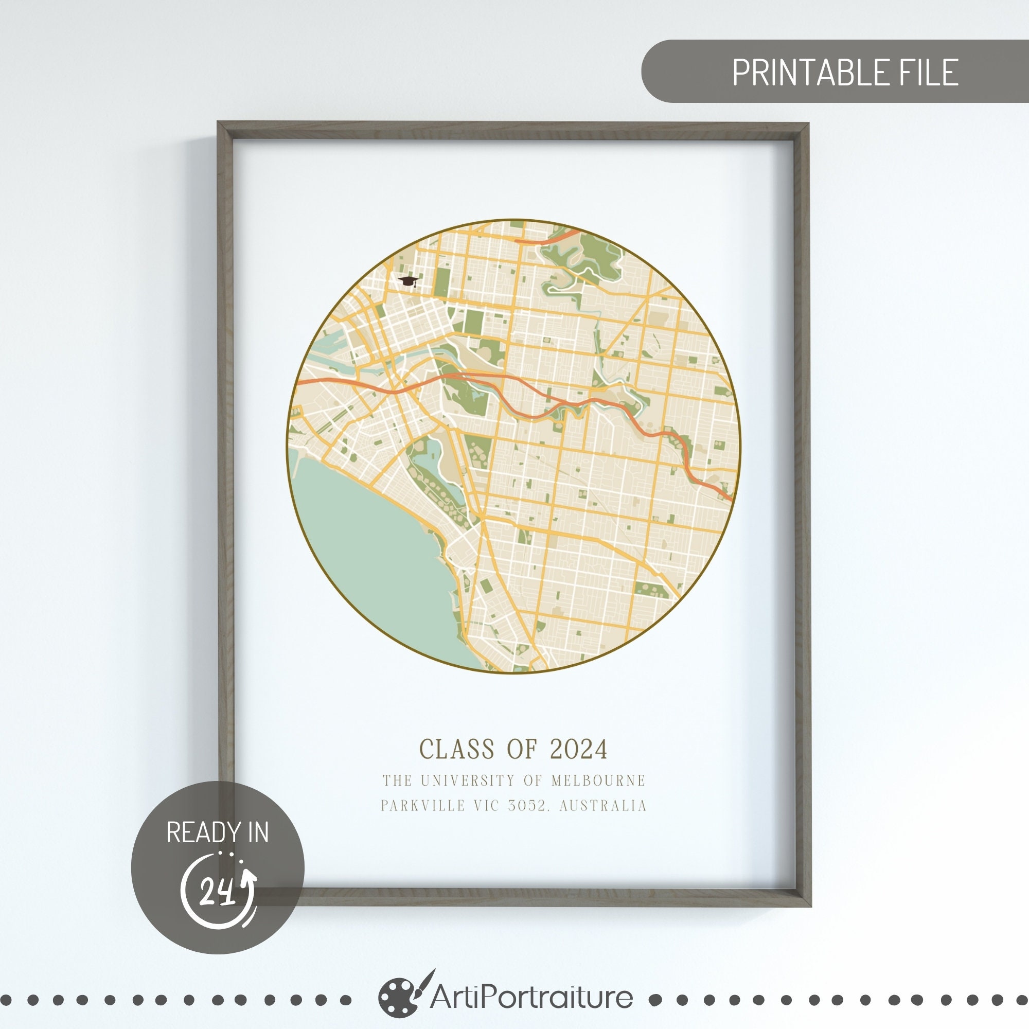 Personalized University Map, College Campus Map Print, University Poster, Personalized Graduation Gift, Dorm Decor, Teacher Appreciation