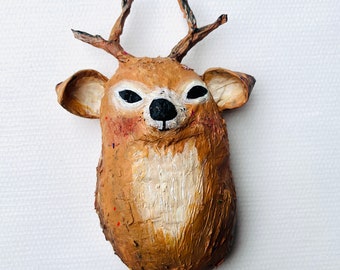 Hugo, the paper mache deer