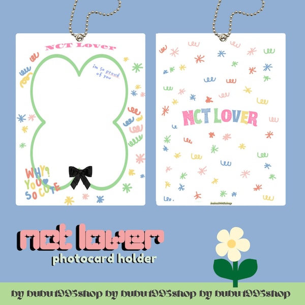 pre-order nct lover acrylic photocard holder