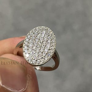 Twilight Bella Celebrity Engagement Ring, Round Brilliant Cut Moissanite Engagement Ring, Cluster Ring, Diamond Wedding Ring, 14K Gold Ring