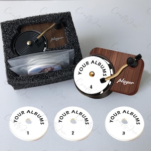 Car Air Freshener,Customized Car Air Freshener With Your Photo,Personalized Christmas Gifts,Custom Record Player Car Air Freshener