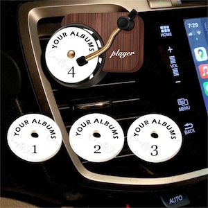Autoluchtverfrisser,aangepaste autoluchtverfrisser met jouw foto,gepersonaliseerde kerstcadeaus,aangepaste platenspeler autoluchtverfrisser