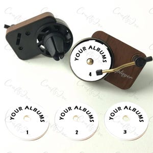 Désodorisant pour voiture personnalisé avec votre photo, cadeaux de Noël personnalisés, désodorisant pour voiture tourne-disque personnalisé