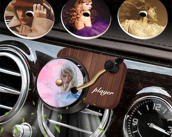 Désodorisant pour voiture personnalisé avec votre photo, cadeaux de Noël personnalisés, désodorisant pour voiture tourne-disque personnalisé