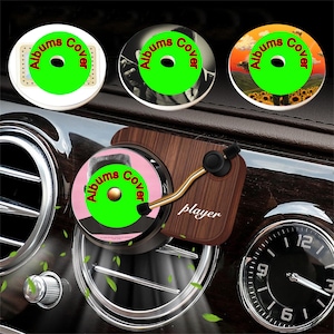 Autoluchtverfrisser,aangepaste autoluchtverfrisser met jouw foto,gepersonaliseerde kerstcadeaus,aangepaste platenspeler autoluchtverfrisser