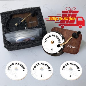 Car Air Freshener,Customized Car Air Freshener With Your Photo,Personalized Christmas Gifts,Custom Record Player Car Air Freshener