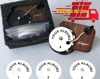 Custom Photo Record Player Car Air Freshener, Personalized Gift