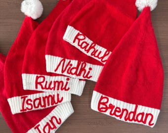 Personalized Santa Hats: Custom Name Christmas Hat For Family