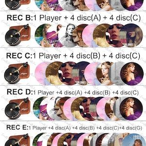 There are vinyl records car air freshener printed with Taylor Swift albums cover Which are Speak Now (Taylor’s Version),Midnights,Red (Taylor’s Version),Fearless (Taylor’s Version),Evermore,Folklore,Lover,Red,Reputation and 1989