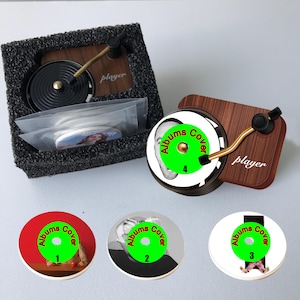 Car Air Freshener,Customized Car Air Freshener With Your Photo,Personalized Christmas Gifts,Custom Record Player Car Air Freshener