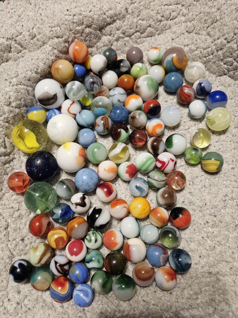 105 Vintage Marbles - Etsy
