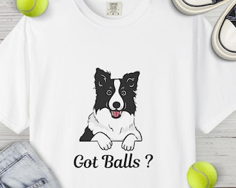 Funny Border Collie Print T-Shirt: Dog Lover Unisex Tee
