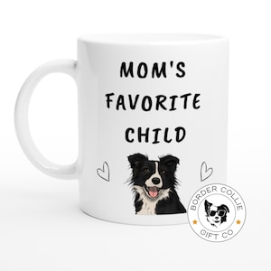 Personalised Border Collie Mug for Mom - Custom Coffee Cup Gift for Border Collie Mom - Funny Dog Name Coffee Cup - Dog Mom Mothers Day Gift