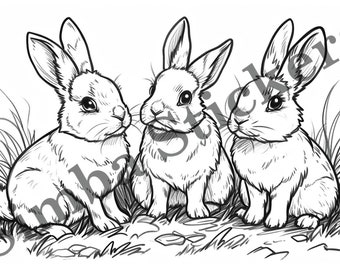 25-pack Hares Jackrabbits Colouring Page Vector Illustration SVG Images Wild Animal Digital Art