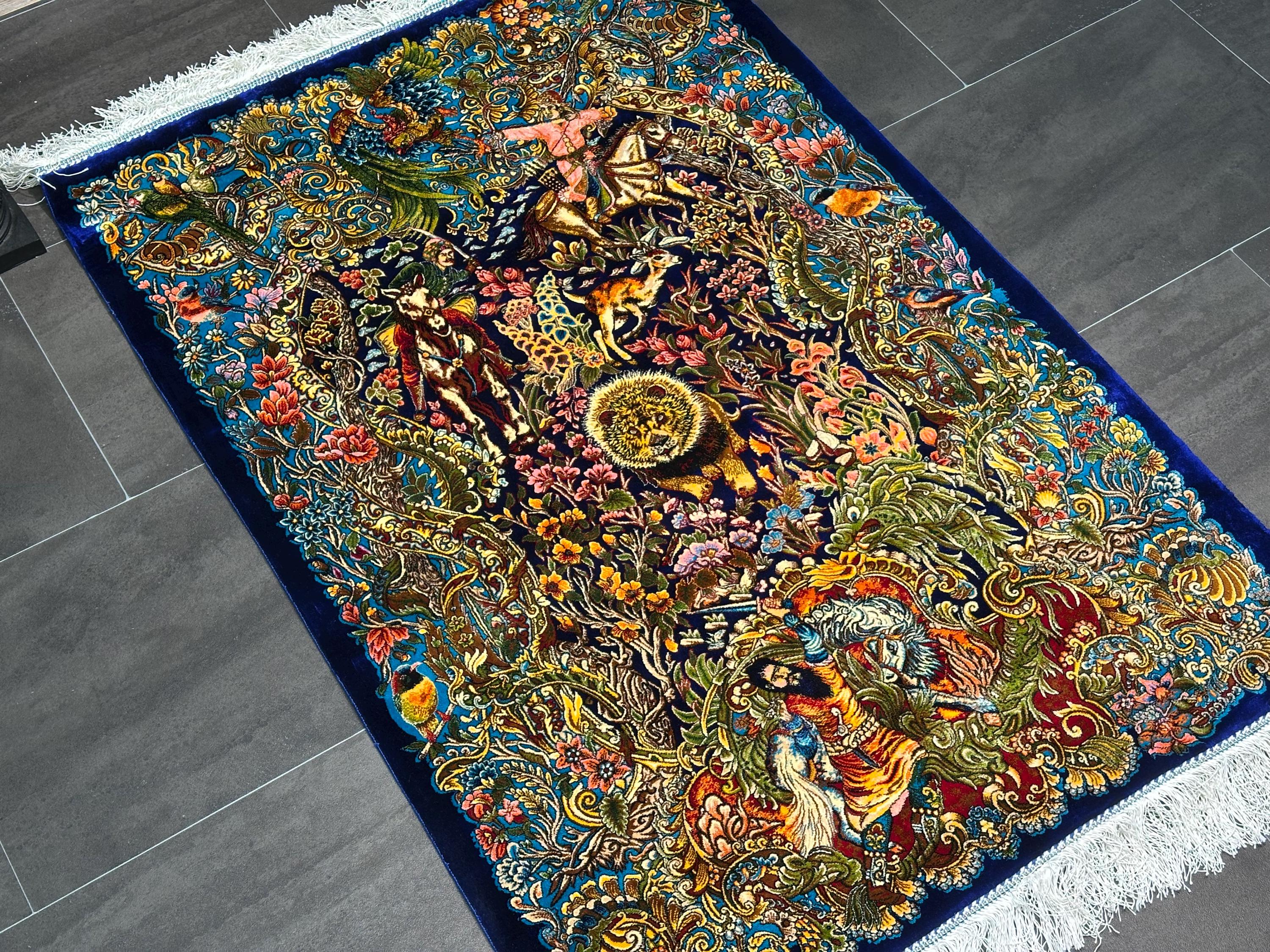 Unique Silk Wall Decor, Art Decor, Silk Rug 3x4, Home Decor, Rug for ...