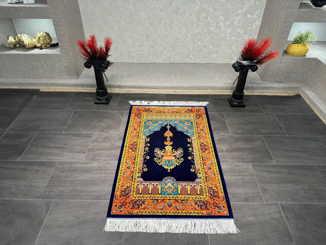 Musim Rugs Pure Silk Prayer Rug, Muslim Seccadah, Janamaz Rug (3x4) - Etsy