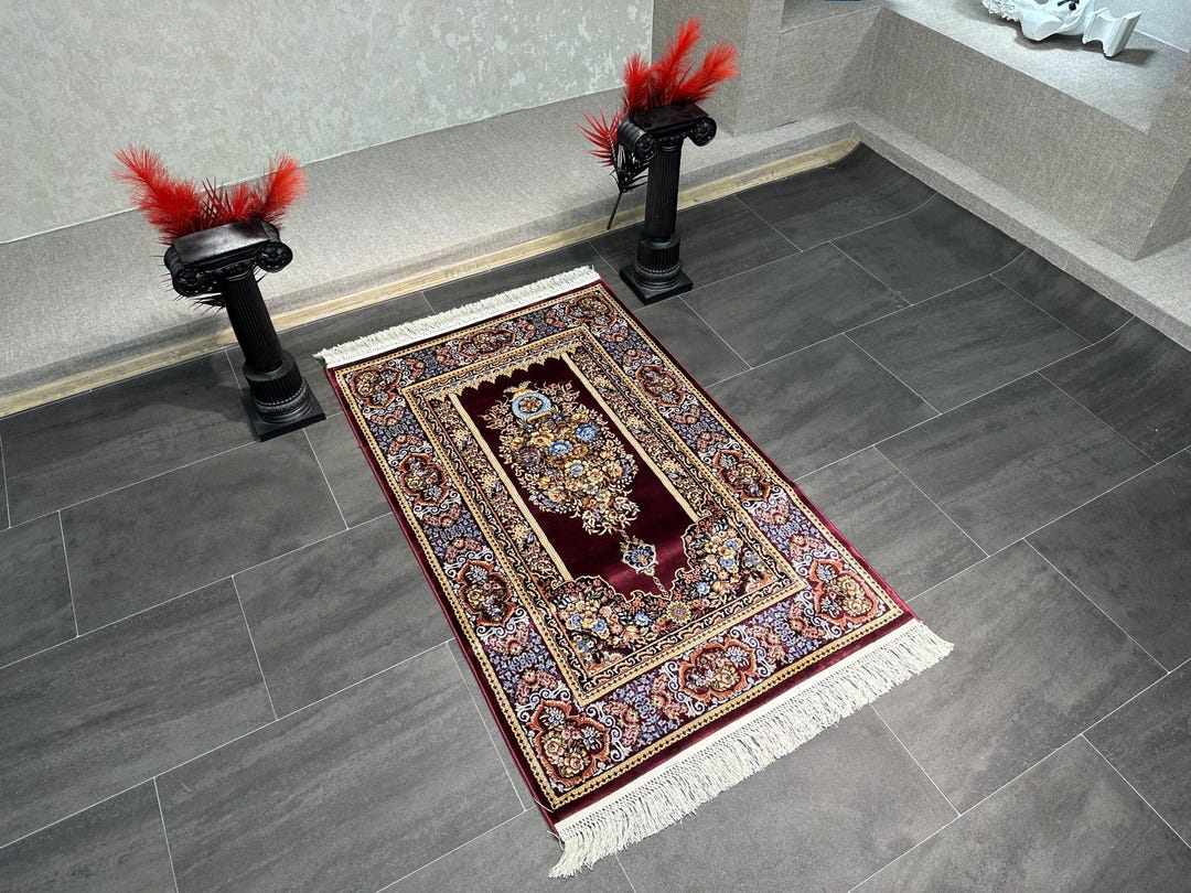 Musim Rugs 3x4 Prayer Mat Silk Rug, Muslim Silk Rug,ramadan Gift,3x4 Carpet,rug ...