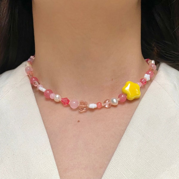 Kirby Inspired Necklace