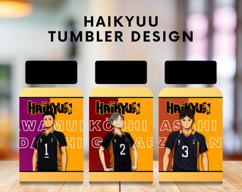Haikyuu Lover, Karasuno Haikyuu, Haikyuu Skinny Tumbler Sublimation Design Digital Download PNG Instant DIGITAL ONLY Straight tumbler wrap
