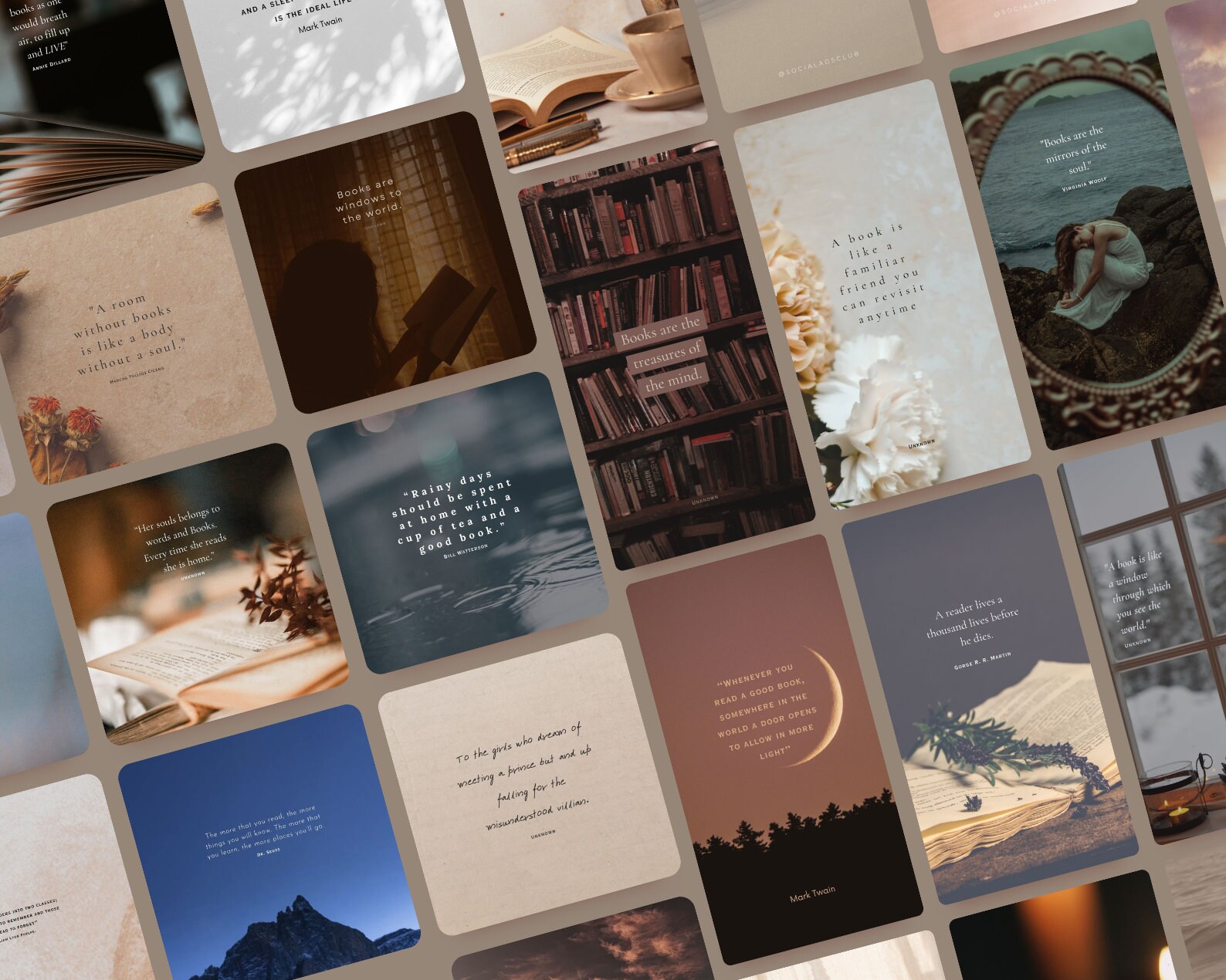 270+ Bundle Bookstagram Templates for Canva Reading Wrap up Template