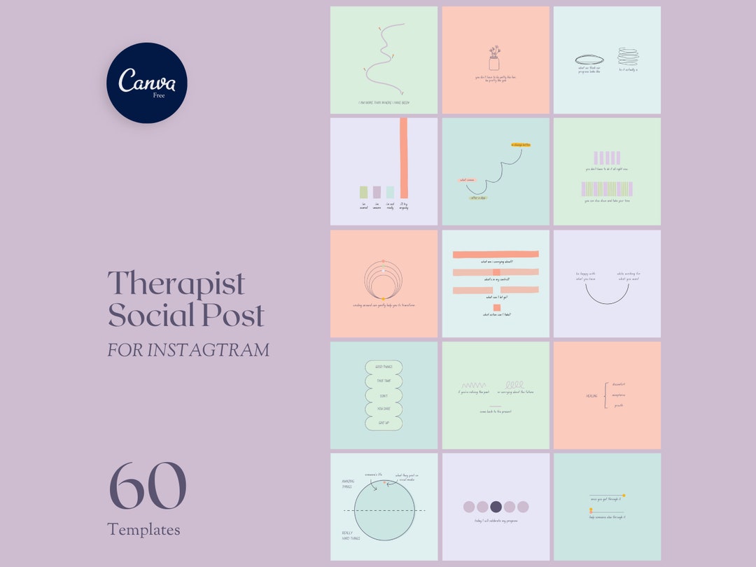 Self Care Instagram Post Template for Canva | Health Coach Instagram ...