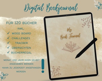 Book Journal, Book Journal deutsch, Reading Journal, Lesetagebuch, digital Book Journal, digital Book Journal deutsch, book journal vorlage