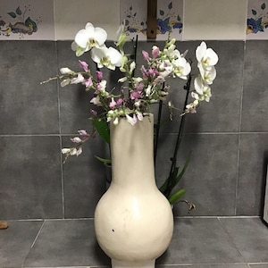 Handmade white vase