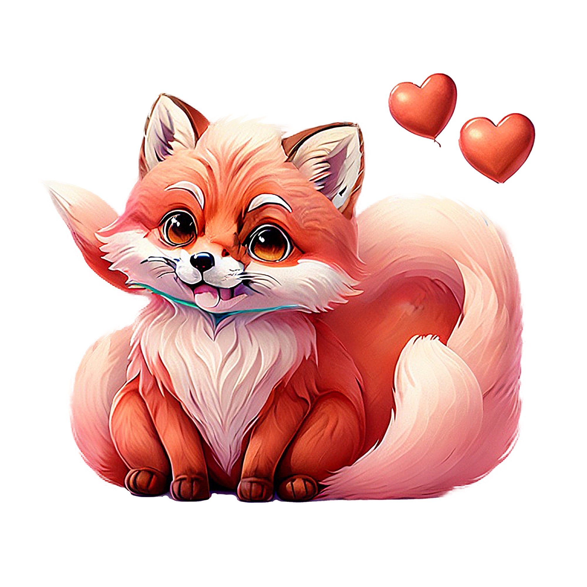 Fox Baby Clipart Baby Fox Clipart Cute Fox Clipart Fox - Etsy