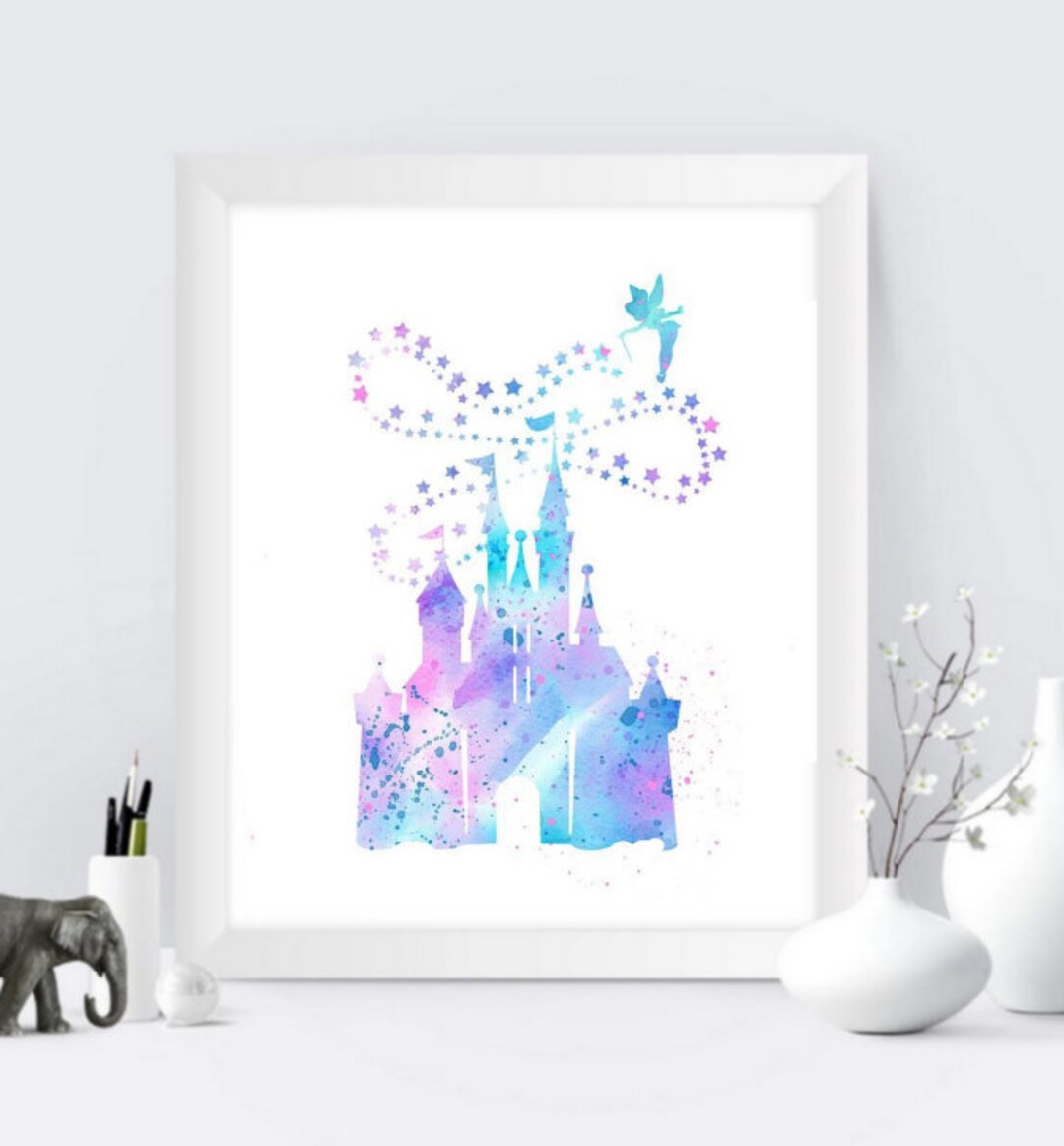 Castle Prints Princess Castle Wall Art Castle Printable Etsy