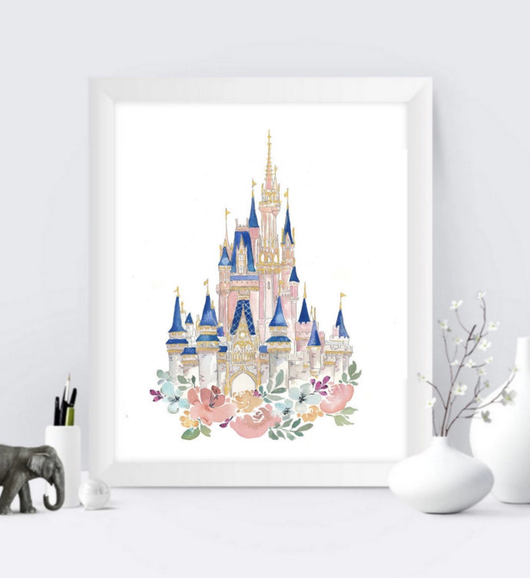 Castle Prints Princess Castle Wall Art Castle Printable Etsy