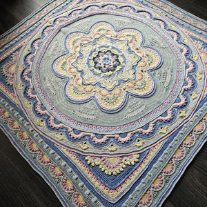 Fields of Sunshine Mandala Handmade Crochet Lap Throw Blanket - Etsy