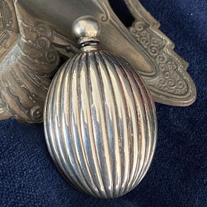 Silver antique bottle , scent bottle, perfume bottle, snuff bottle , silver novelty bottles, scent bottles , hallmarked silver