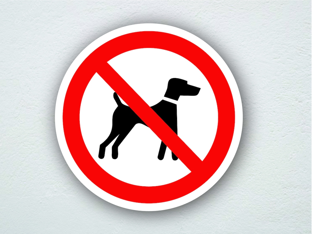 dogs-not-allowed-signs-safety-stickers-fire-extinguisher-location