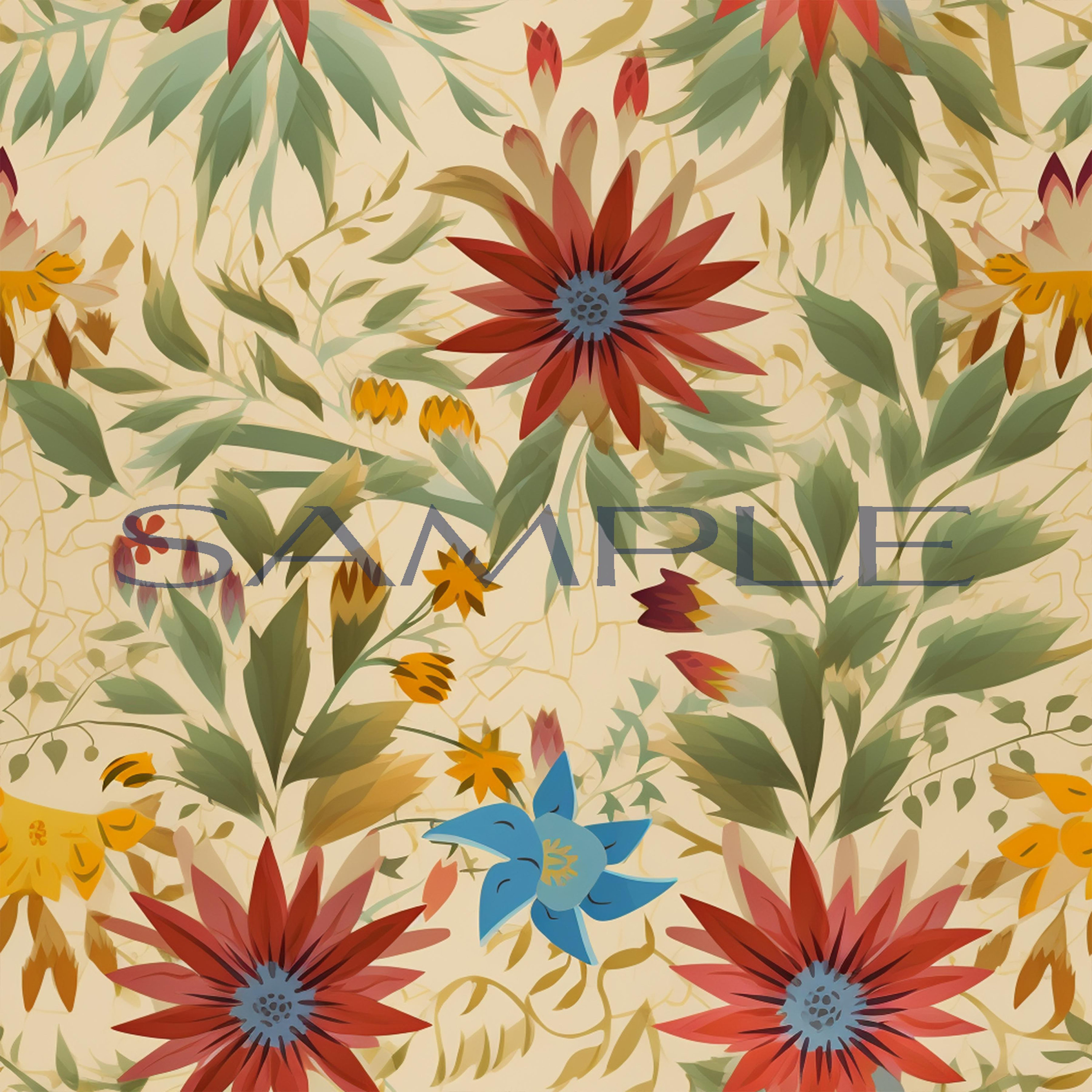 Philippines Native Flowers Seamless Pattern - Etsy