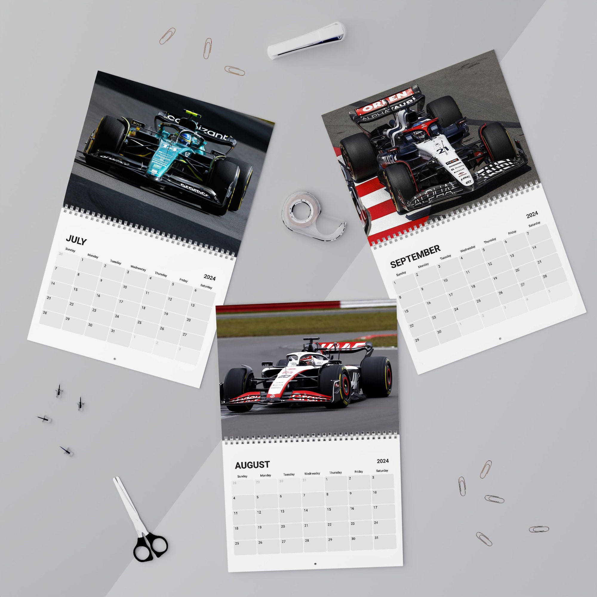 F1 Calendar Formula 1 Calendar Formula 1 Desk Calendar for F1 Etsy