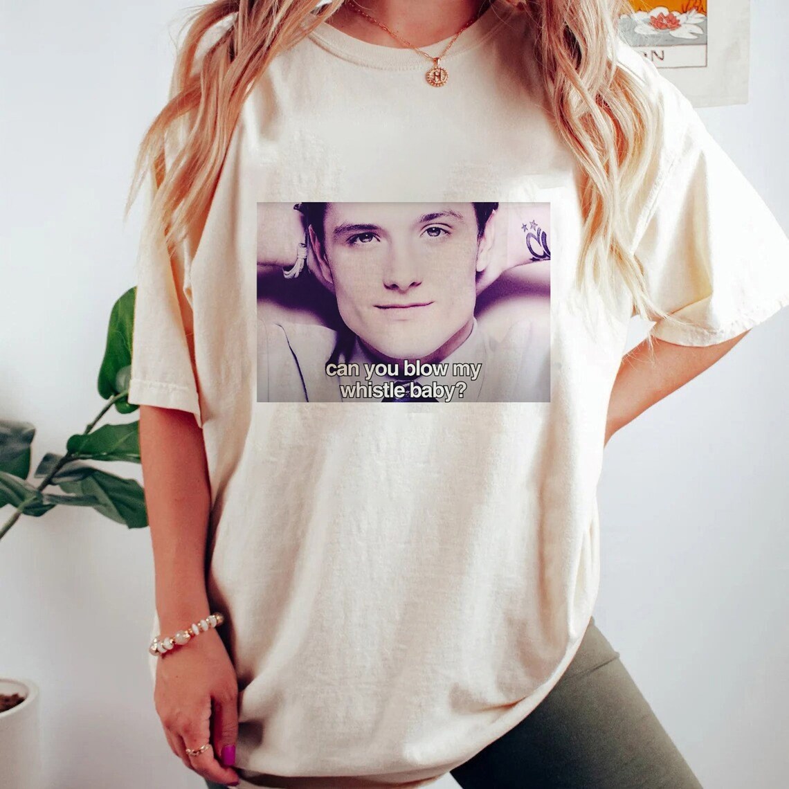 Josh Hutcherson Meme Shirt, Whistle Baby Meme, Cringey Shirts, Y2k Tees, Gift for Movie Lover