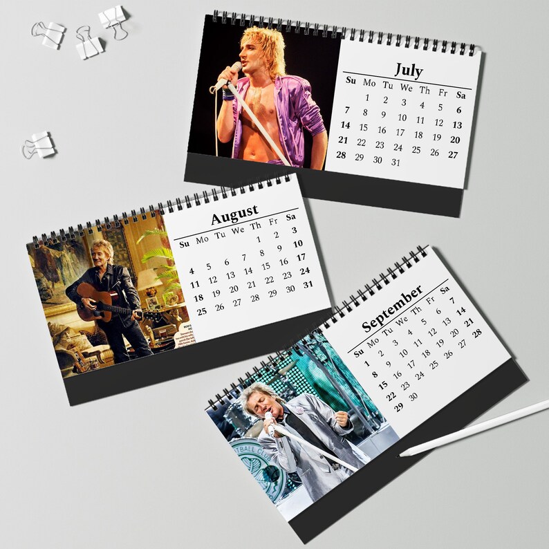 Rod Stewart Calendar 2024 Rod Stewart 2024 Celebrity Wall Etsy Ireland