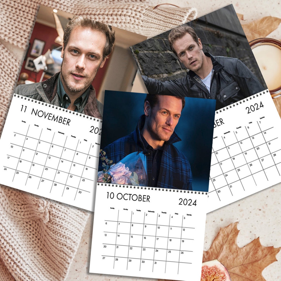 Sam Heughan Calendar 2025, Celeb Calendar, Sam Heughan 2025 Celebrity