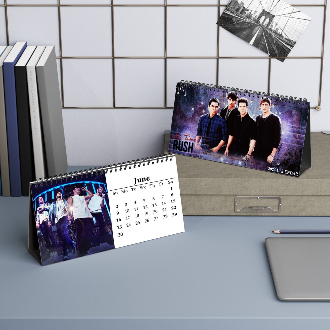 Big Time Rush Calendar 2024 Desk Calendar 2024 Planner 2024 Etsy