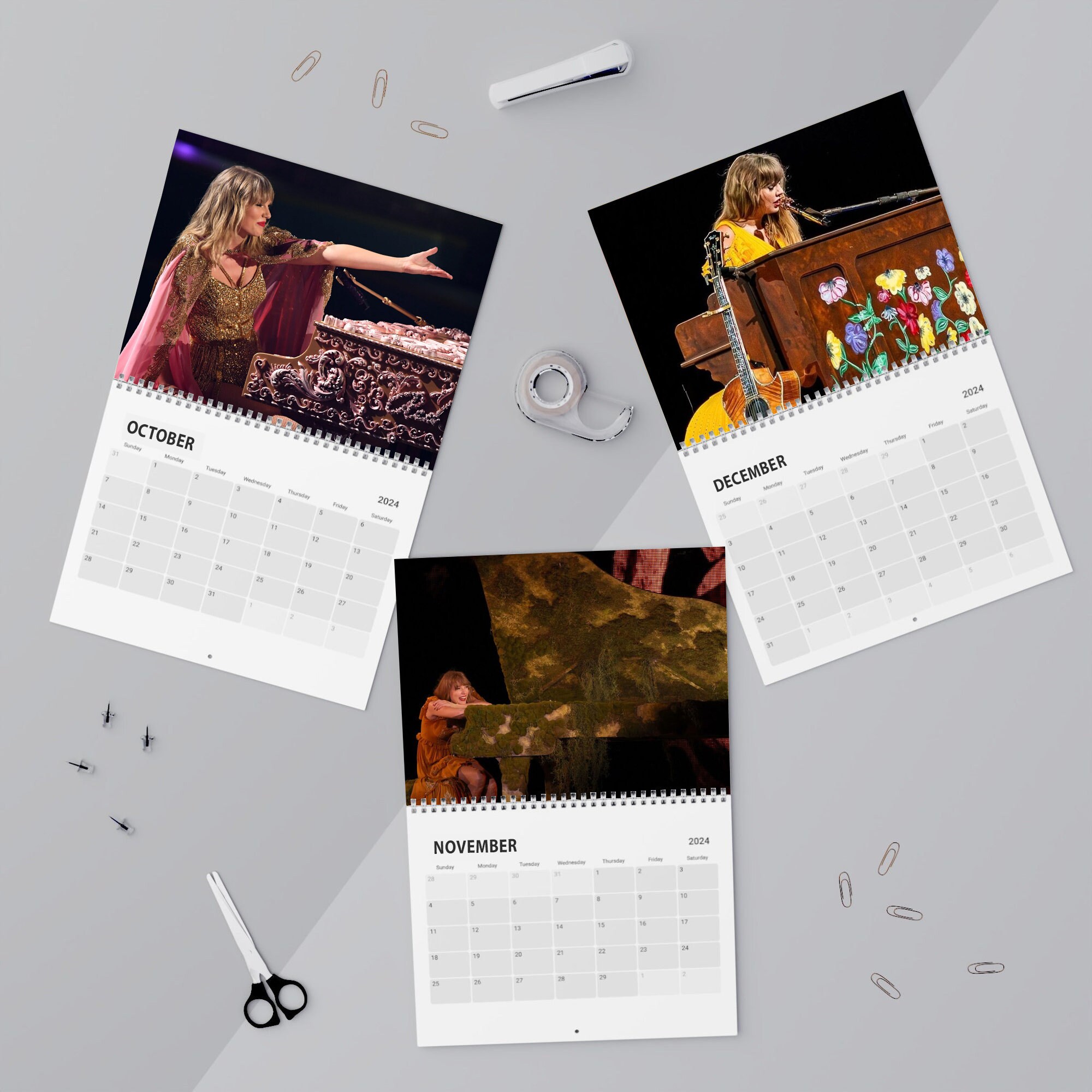 2024 Taylor Swift Calendar Roaring Twenties Eras Tour Inspired Desk