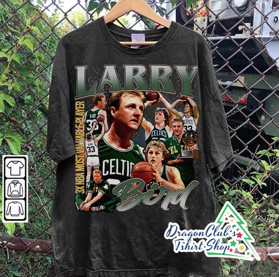 Vintage 90s Graphic Style Larry Bird T-shirt Larry Bird Graphic T-shirt ...