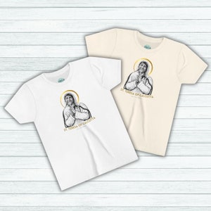 St Teresa of Calcutta Youth Size Shirt - First Communion Gift Confirmation Gift Catholic gift Saint Therese children tee Catholic Teen Tee