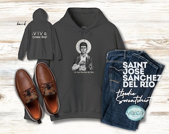 Viva Cristo Rey St Joselito Hoodie - Cristero Martyr St Jose Sanchez del Río Sweatshirt Long Live Christ The King Catholic Hoodie