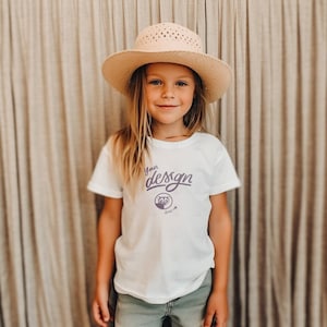 Kid&#39;s T Shirt Mockup, White T Shirt Mockup, Girl Bella Canvas White Shirt Mockup, Mockup, Children Mockups, Unisex T Shirt Mockup, Girl Mock